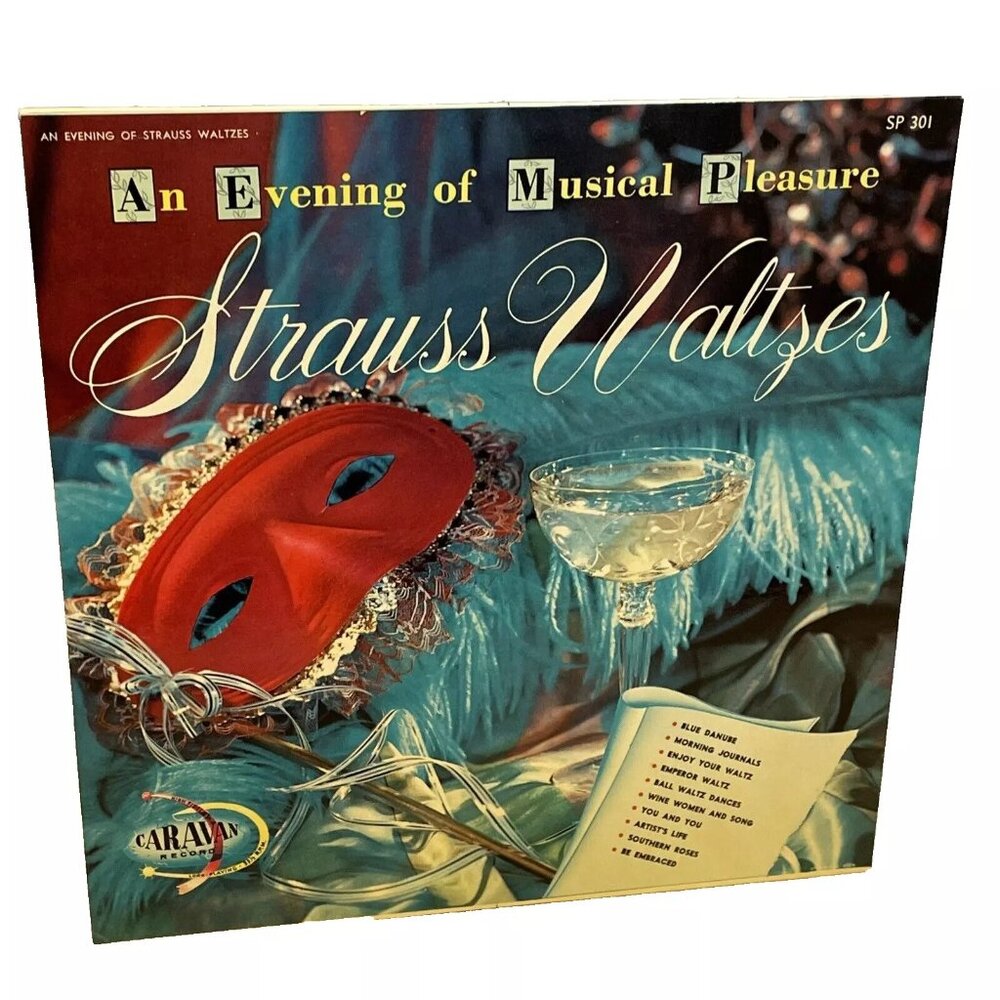 Hans Ledermann And His Symphony Orch. Strauss Waltzes (Vinyl) Parade SP-301 Good